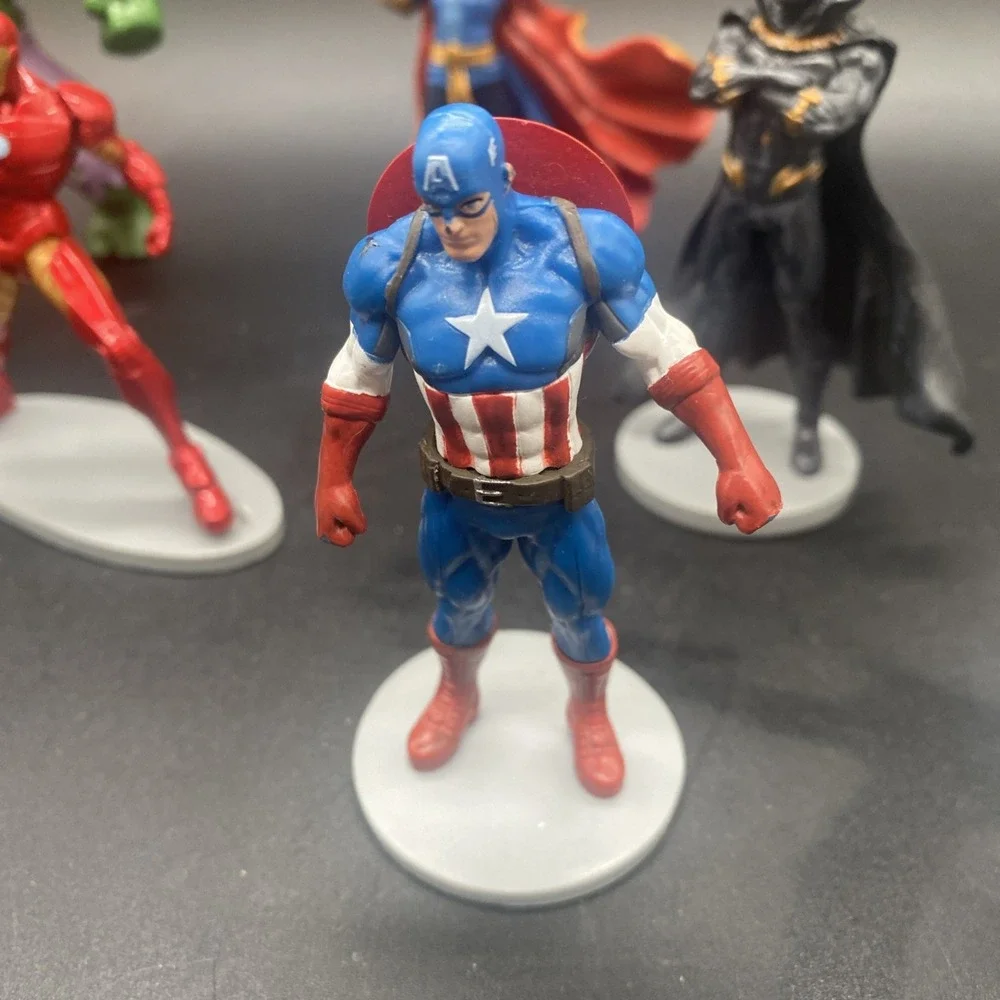 Marvel Disney Avengers Action Figures HULK- Lot Of 8 PVC Cake Toppers Dr Strange